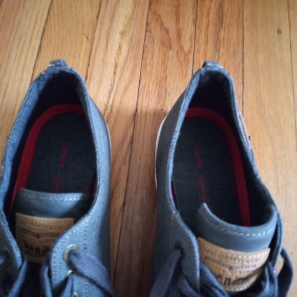 Men Blue Jean Levi's shoes worn once size 13 - Picture 13 of 15